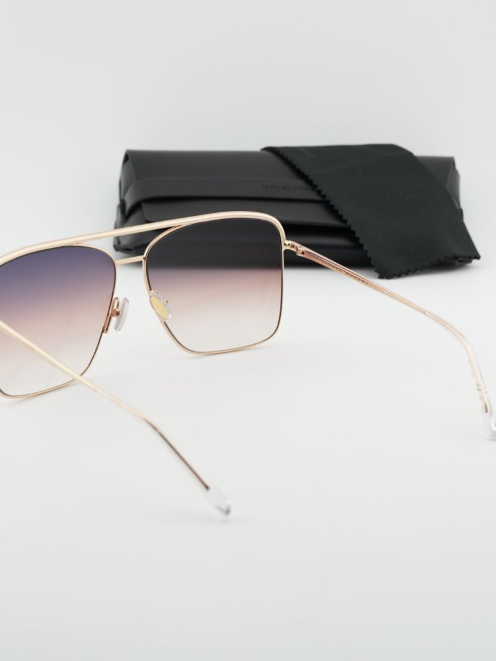 Isabel Marant IM 0118/S 0000 FF Sunglasses Gold Square Frame, Grey Lenses - Picture 9 of 9